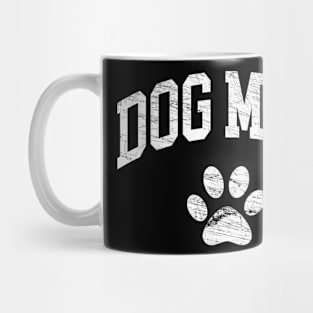 Dog Mom Distressed Dog Paw Mug